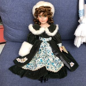 Collectible Memories Genuine Porcelain Doll - Lauren